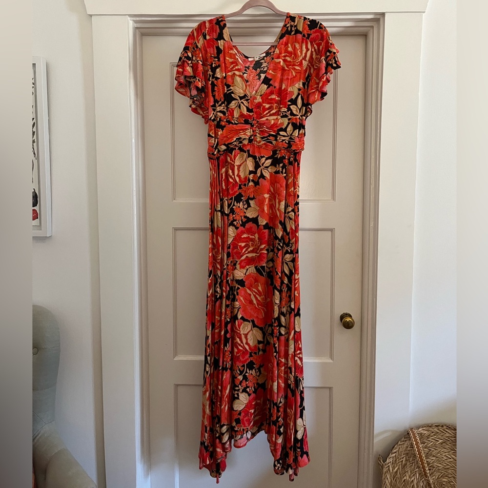 XS floral maxi dress